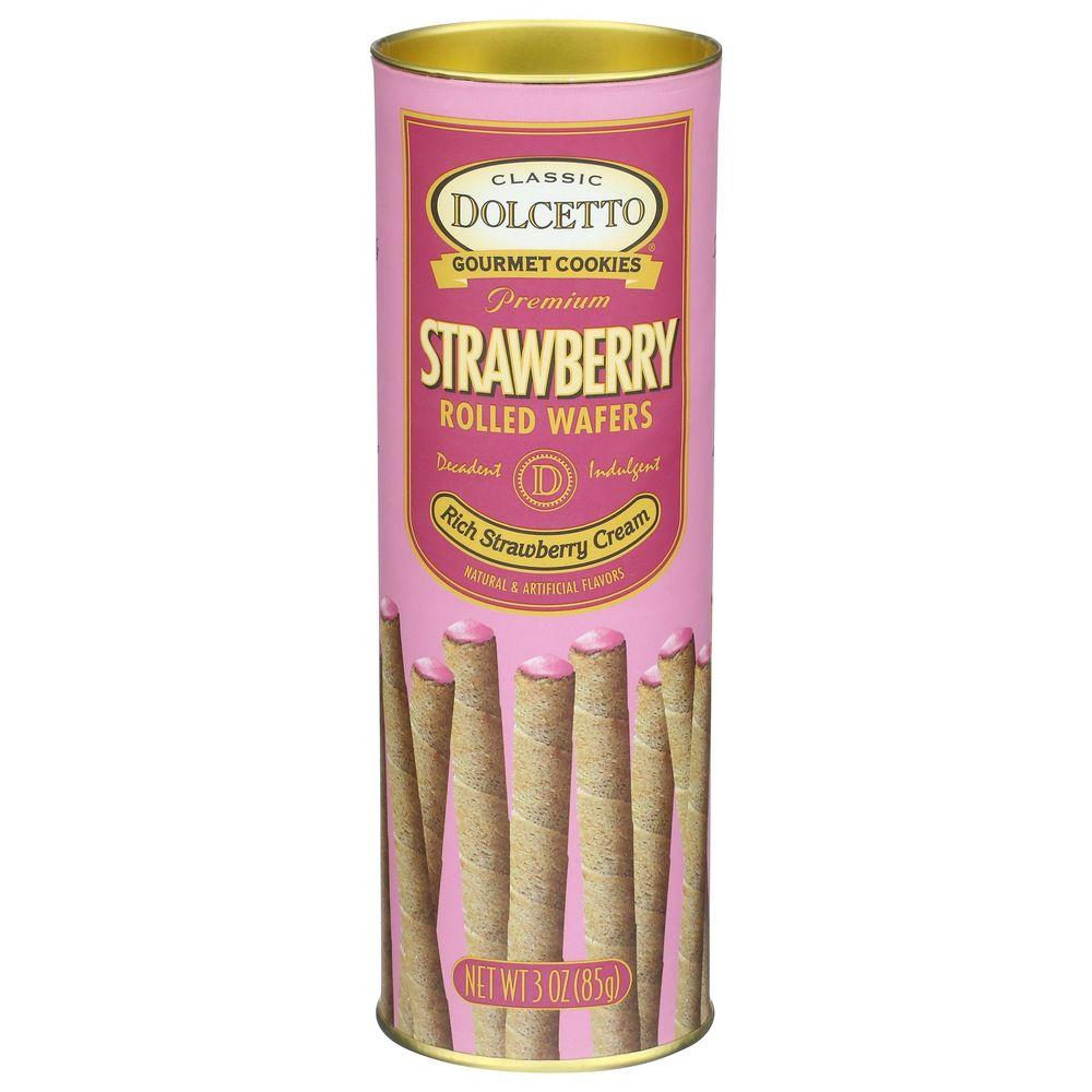 2414503 Strawberry Wafer Rolls, 3 oz