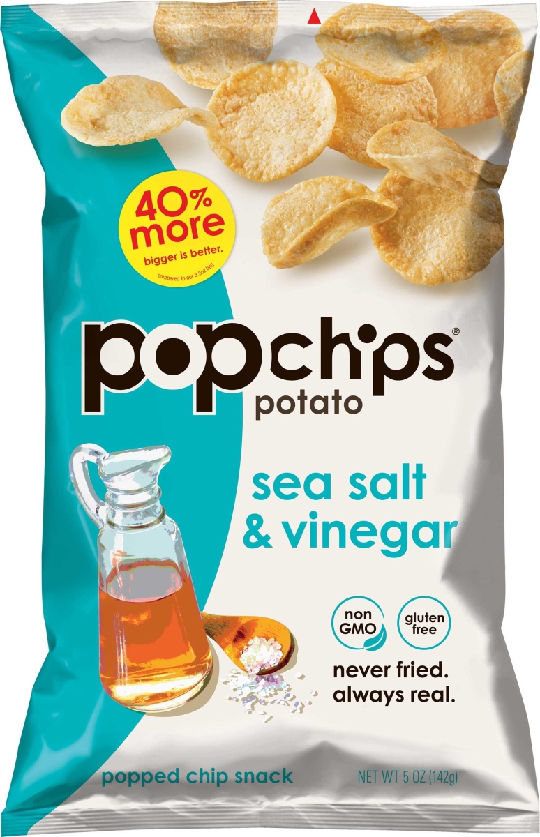 300060 Sea Salt & Vinegar Popped Potato Chips, 5 oz