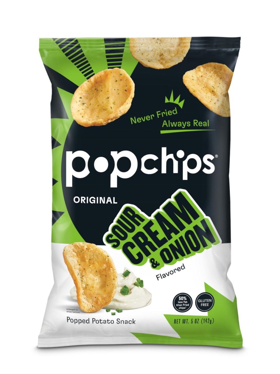300064 Sour Cream & Onion Popped Potato Chips, 5 oz