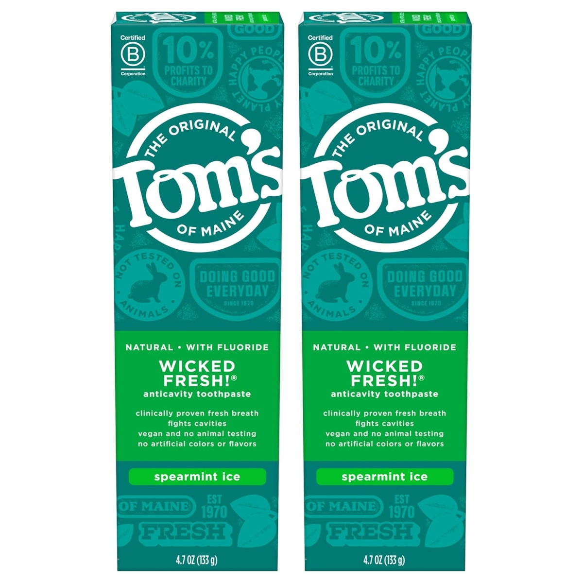 Tom's of Maine Wicked Fresh Fluoride Anticavity Toothpaste, Spearmint Ice, 4 oz | CVS