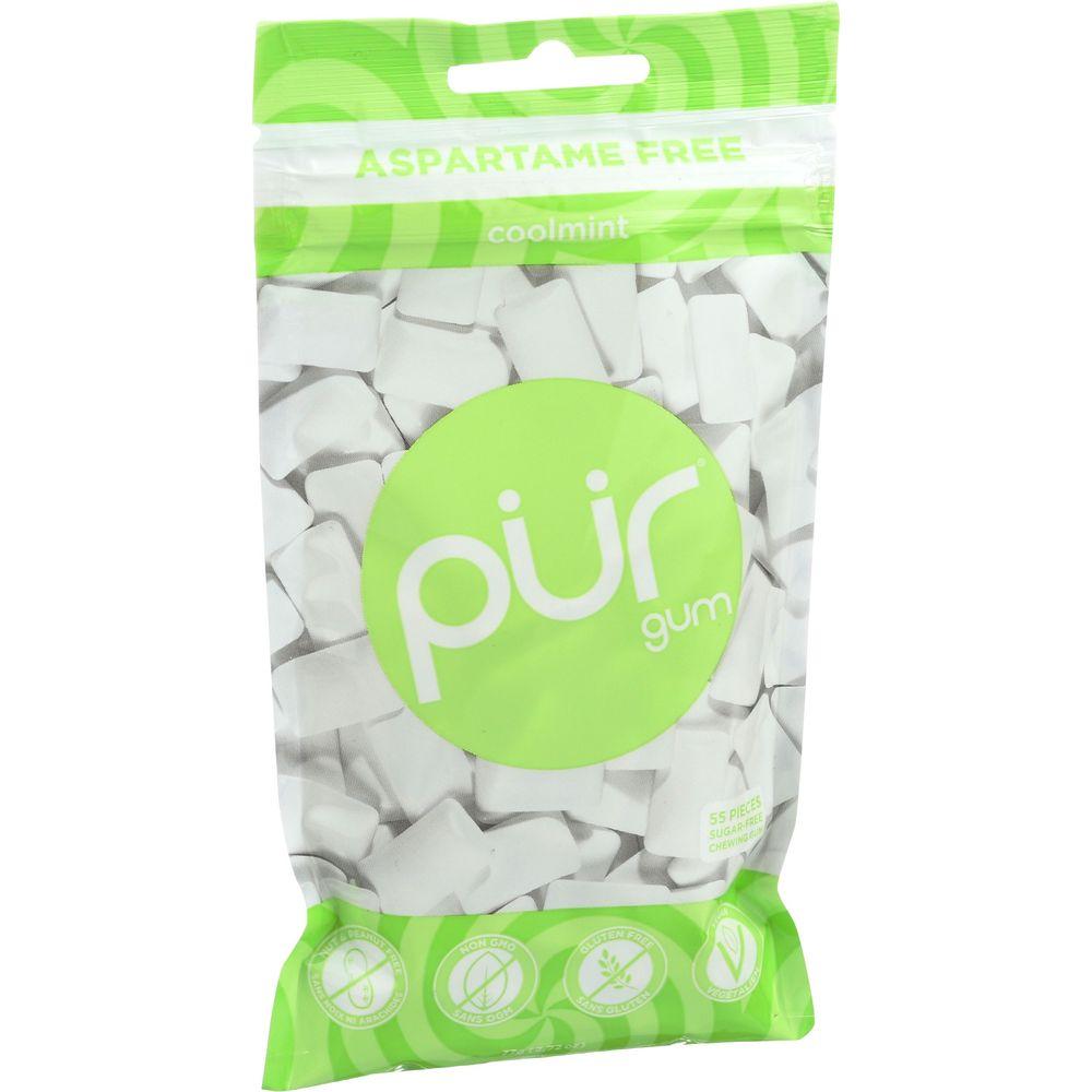 132958 2.72 oz Aspartame Free Coolmint Chewing Gum - 55 Piece