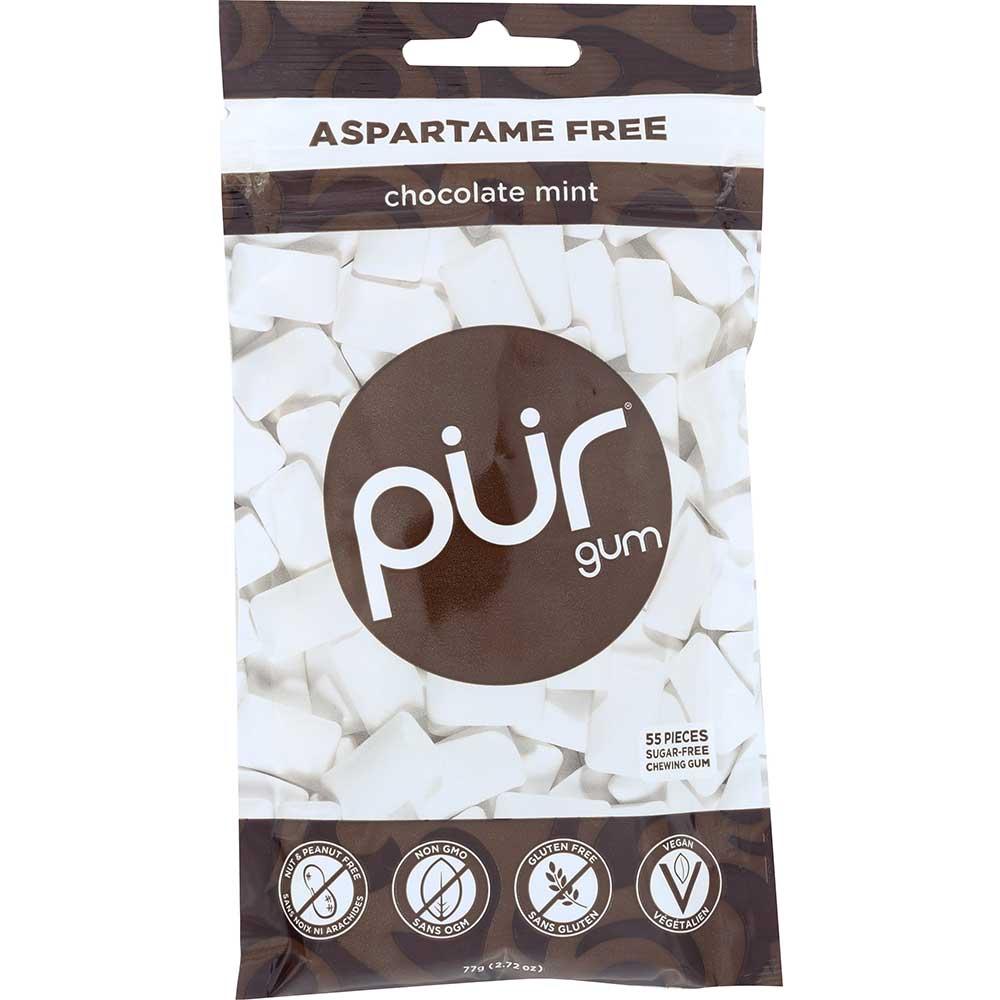 287620 77 g Chocolate Mint Sugar Free Chewing Gum - 55 Piece