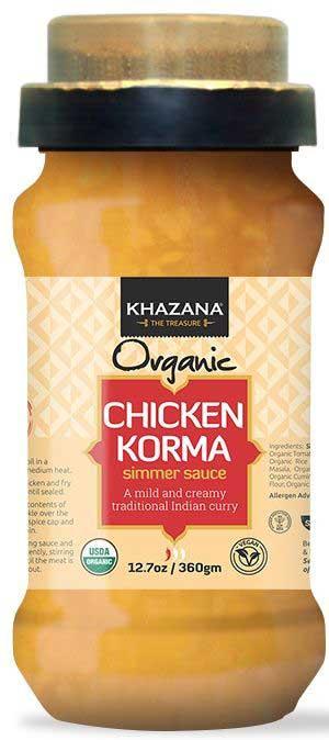 341622 Organic Chicken Korma Simmer Sauce, 12.7 oz