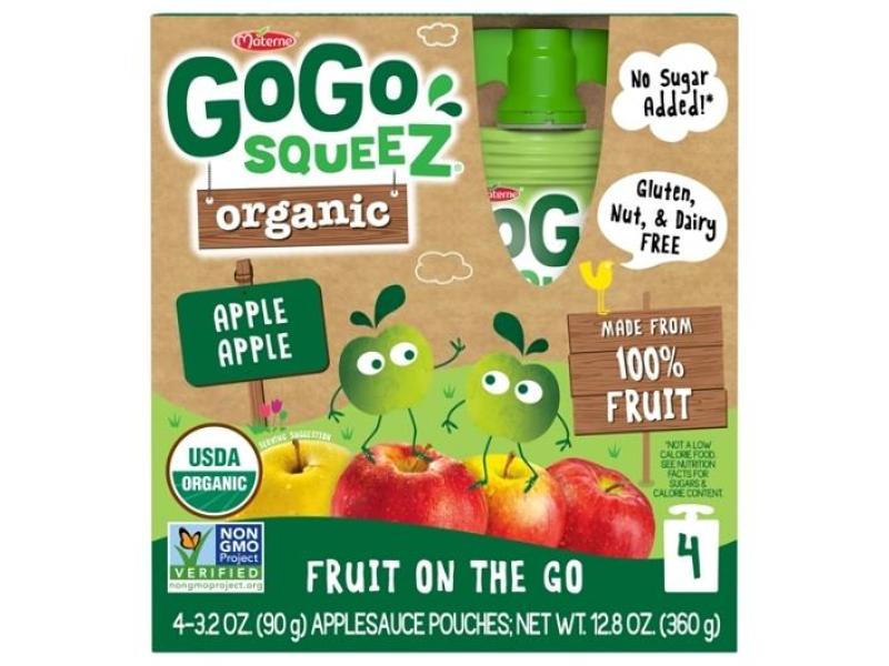 205112 Organic Apple Sauce, 3.2 oz - Pack of 4