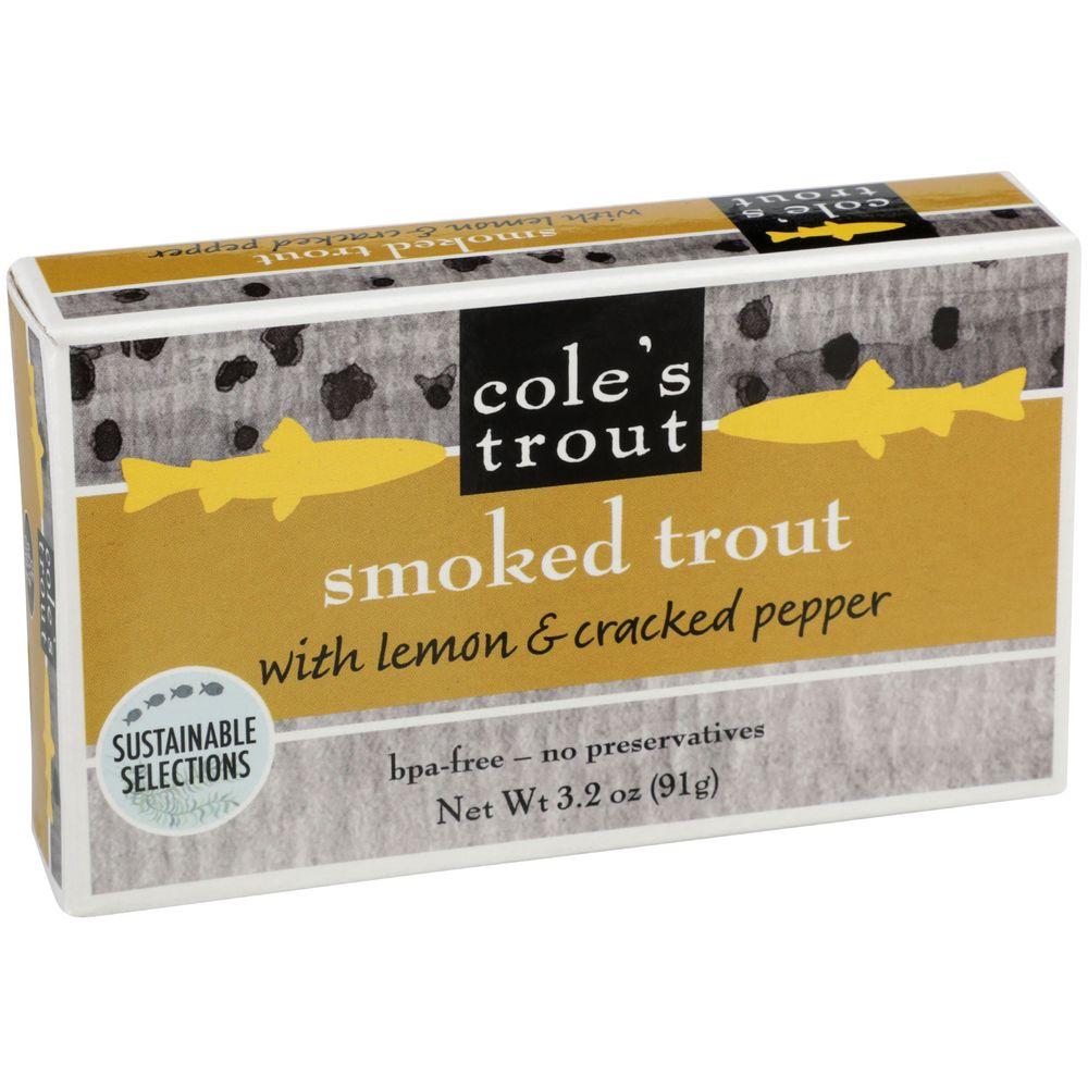 69407 3.2 oz Smoked Trout with Lemon & Cracked Pepper