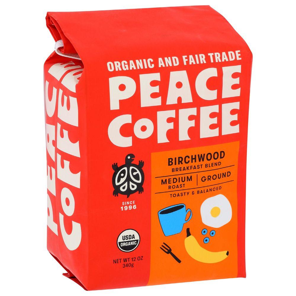 362759 Organic Birchwood Breakfast Blend Medium Roast Ground Coffee, 12 oz