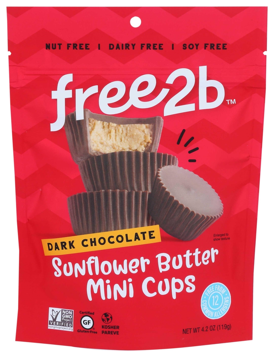 331804 4.2 oz Dark Chocolate Sunflower Butter Cups Minis