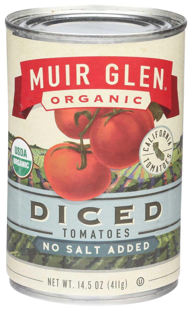 Muir Glen 26884 14.5 oz Diced Tomatoes No Salt Added
