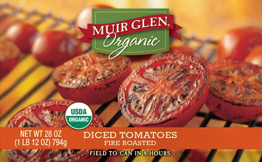 Muir Glen 75941 28 oz Organic Fire Roasted Diced Tomato