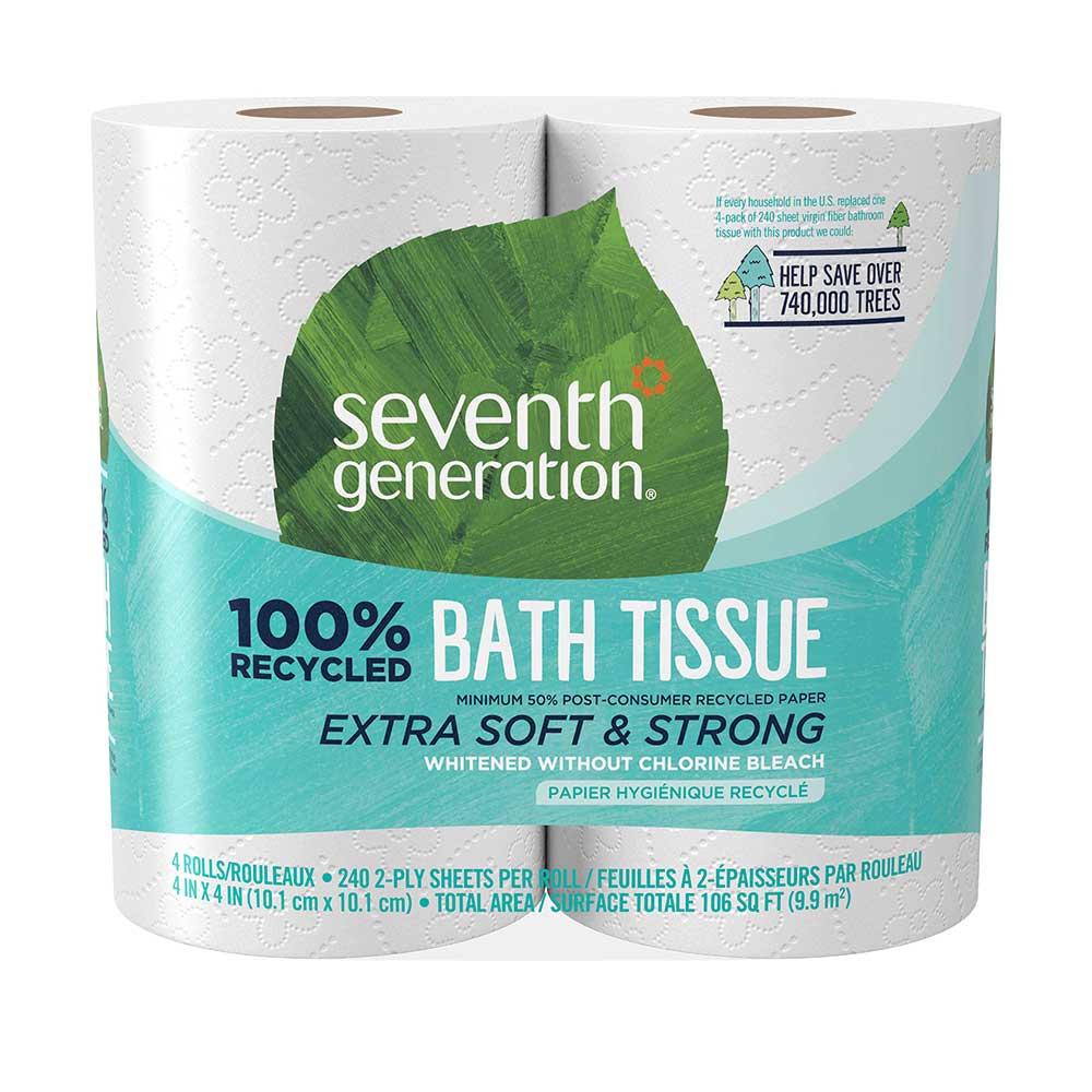 Seventh Generation 100% Recycled Bath Tissue, 4 ct - 240 | CVS