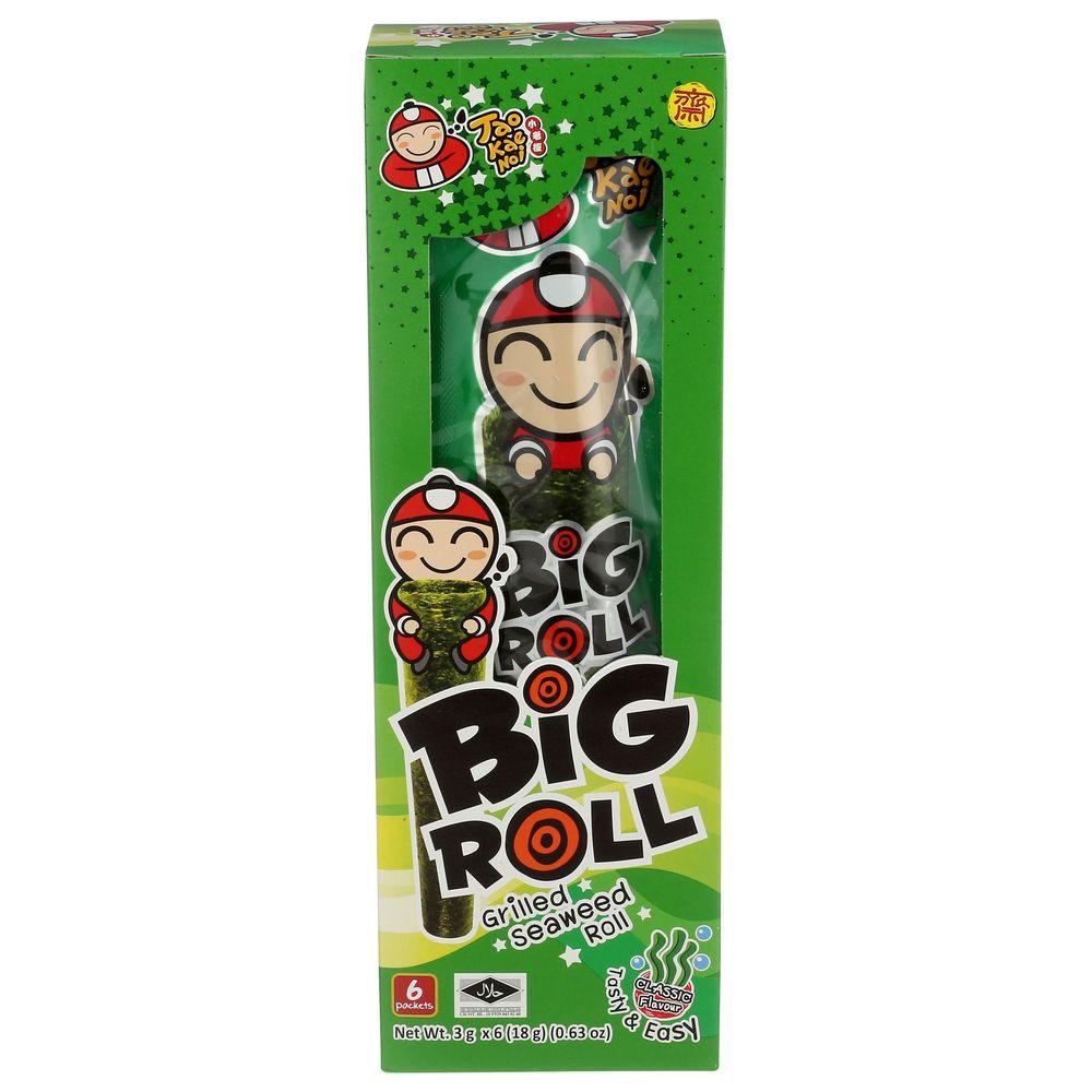 2206136 0.63 oz Original Grilled Big Seaweed Rolls - 6 Piece