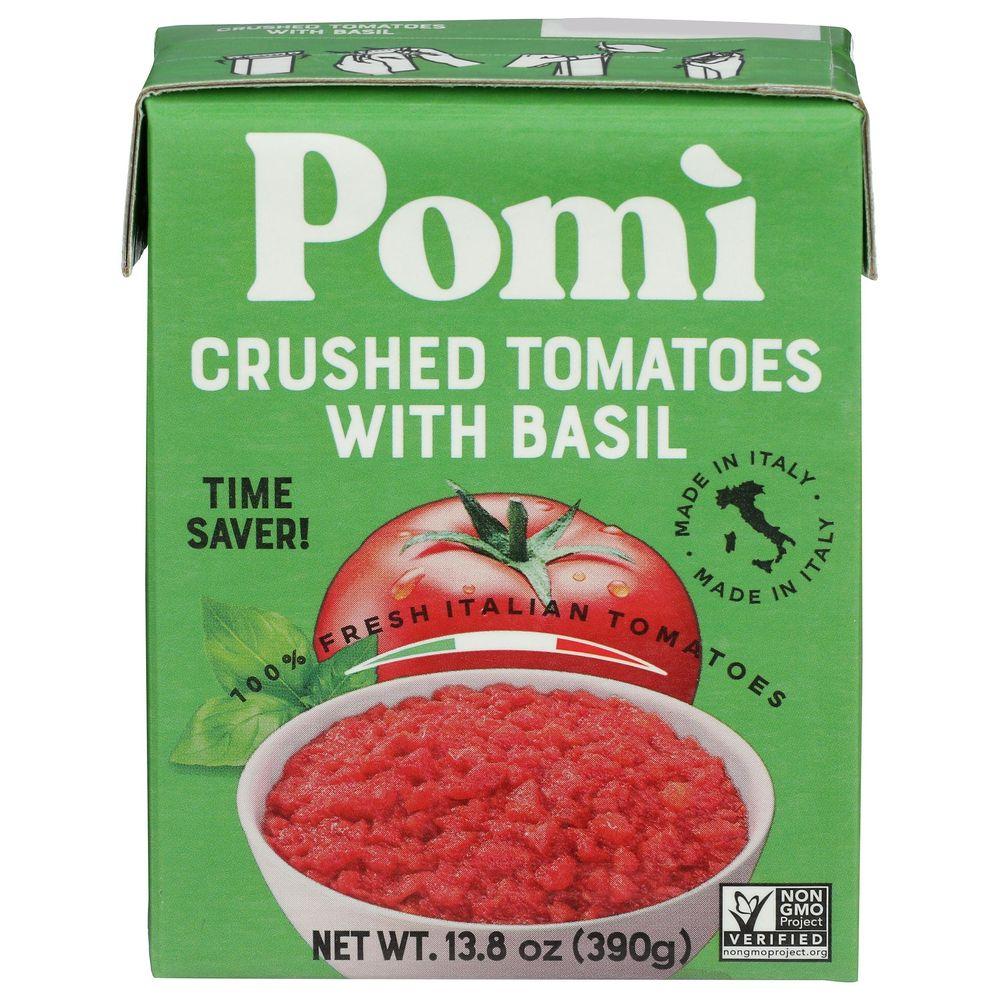 376833 13.8 oz Crushed Tomatoes with Basil