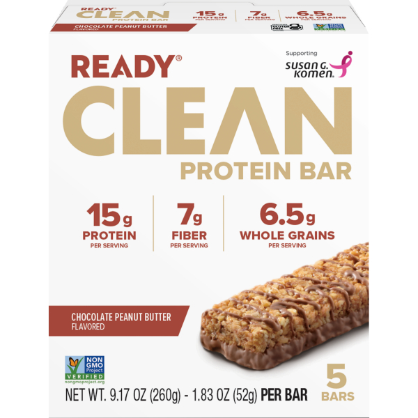 2301801 1.83 oz Chocolate Peanut Butter Clean Protein Bar - 5 Piece