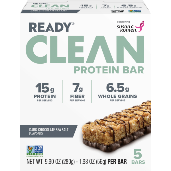 2302292 1.98 oz Dark Chocolate Sea Salt Clean Protein Bar - 5 Piece