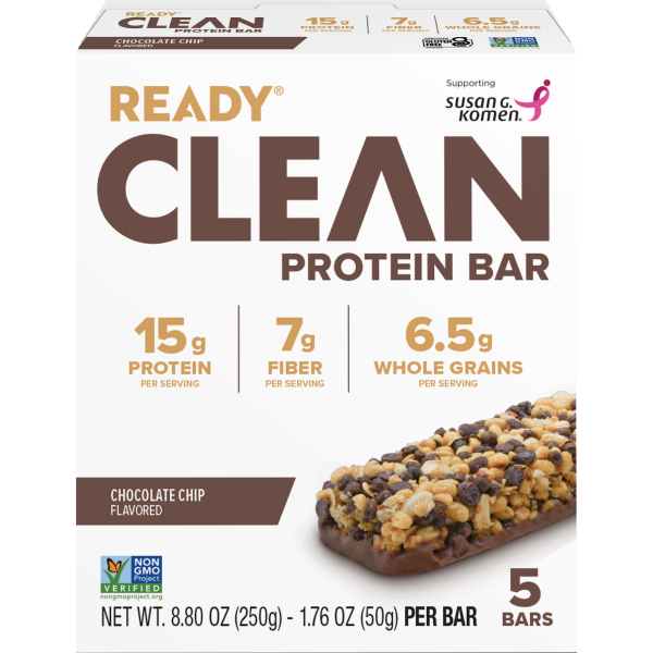 2315225 1.76 oz Chocolate Chip Clean Protein Bar - 5 Piece