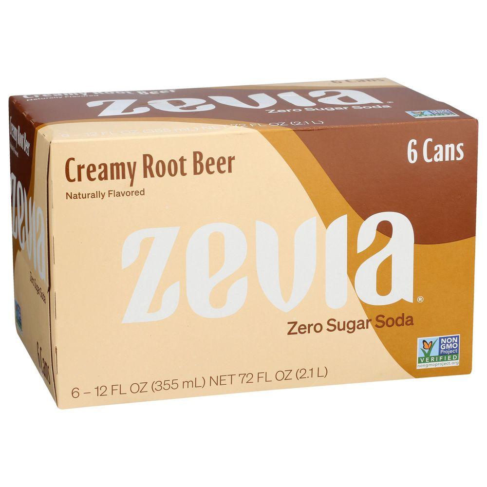 2205203 Zero Sugar Creamy Root Beer Soda, 12 oz - Pack of 6