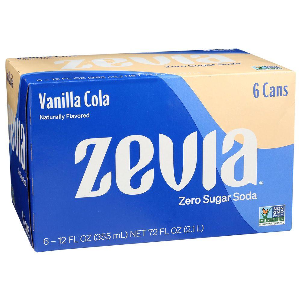 2206745 Zero Sugar Vanilla Cola Soda, 12 oz - Pack of 6