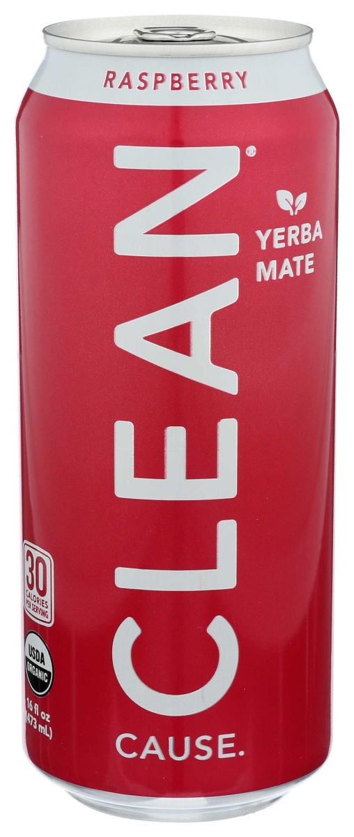 339065 16 fl oz Organic Raspberry Sparkling Yerba Mate