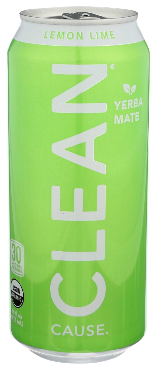 339066 16 fl oz Organic Lemon Lime Sparkling Yerba Mate