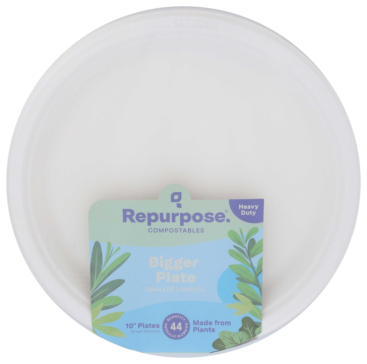 360572 10 in. Compostable Bagasse Plate - 44 Piece