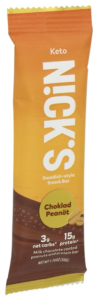 N! cks Nick's Protein Bar, Choklad Pean?t, 1 ct, 2.13 oz - 1.76 oz | CVS