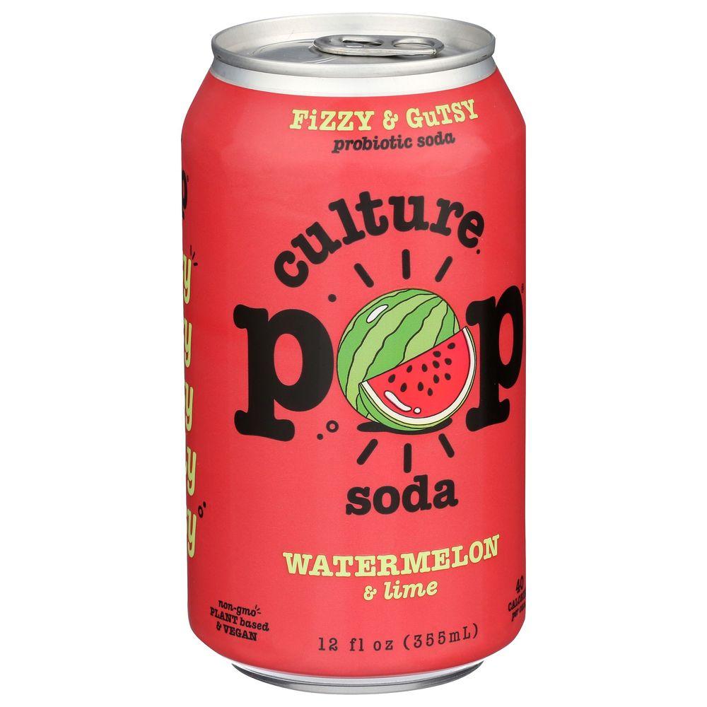 395763 Watermelon Lime & Rosemary Probiotic Soda, 12 oz