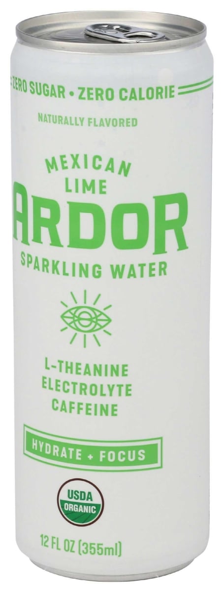 382102 12 fl oz Organic Mexican Lime Sparkling Water