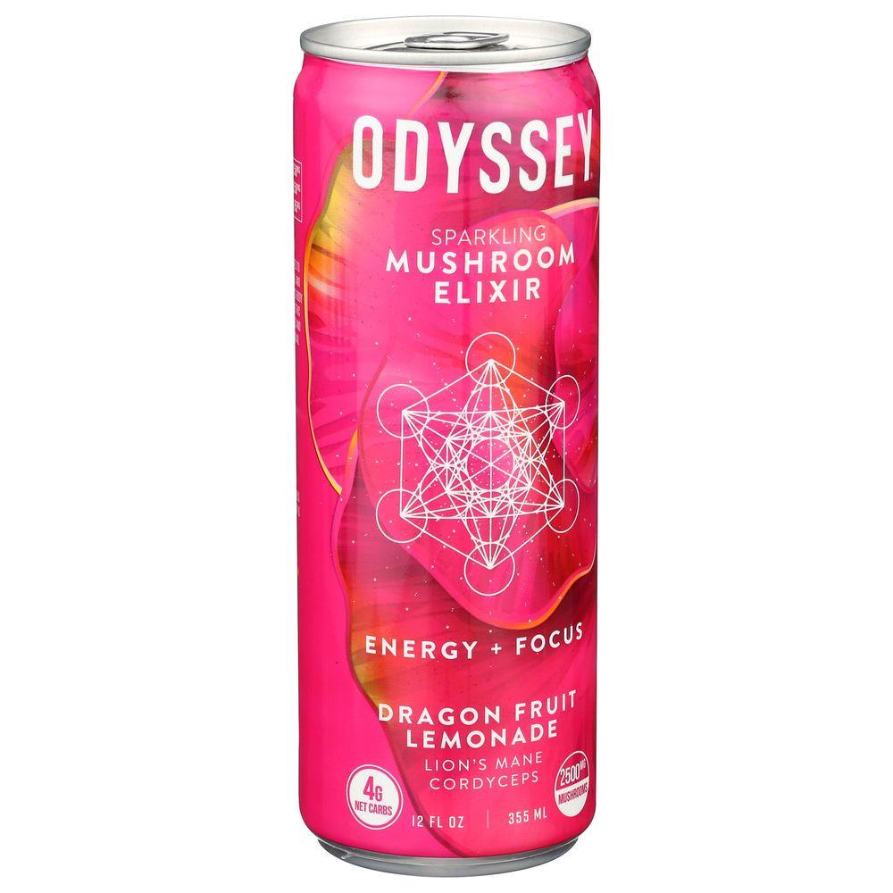 392602 12 fl oz Dragonfruit Lemonade Sparkling Energy Mushroom Elixir