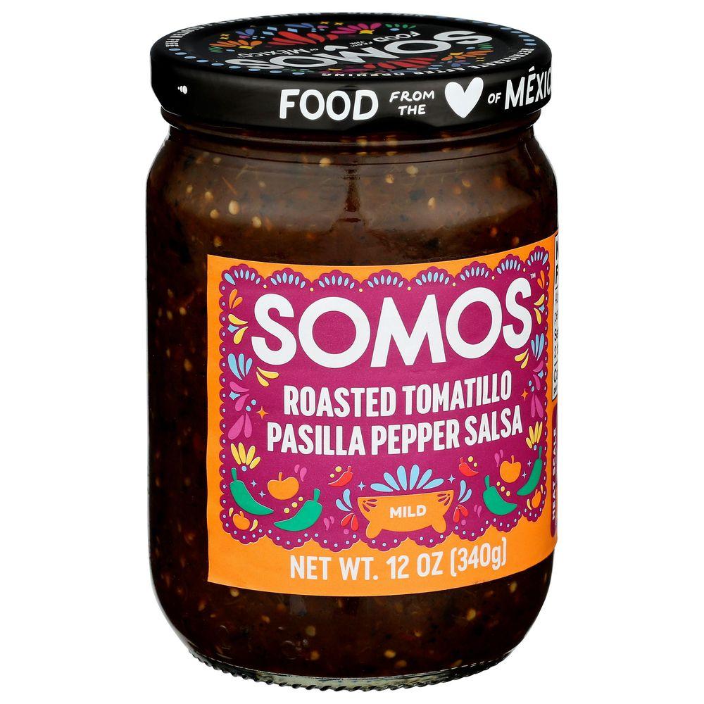 397152 Roasted Tomatillo Pasilla Pepper Salsa, 12 oz