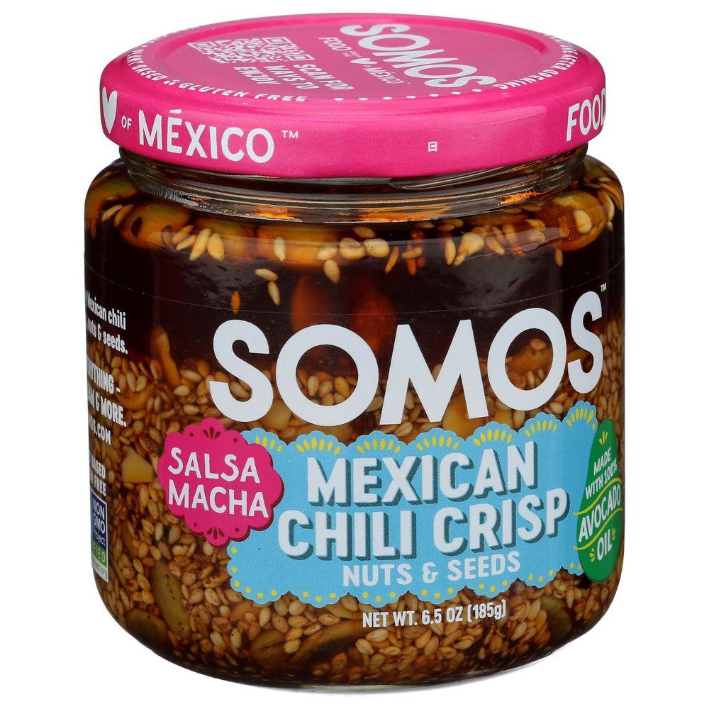 2206786 6.5 oz Mexican Chili Crisp Nuts & Seeds Salsa Macha