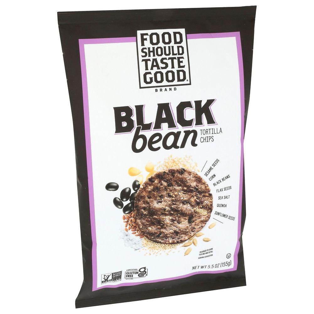 2404532 Black Bean Tortilla Chips, 5.5 oz