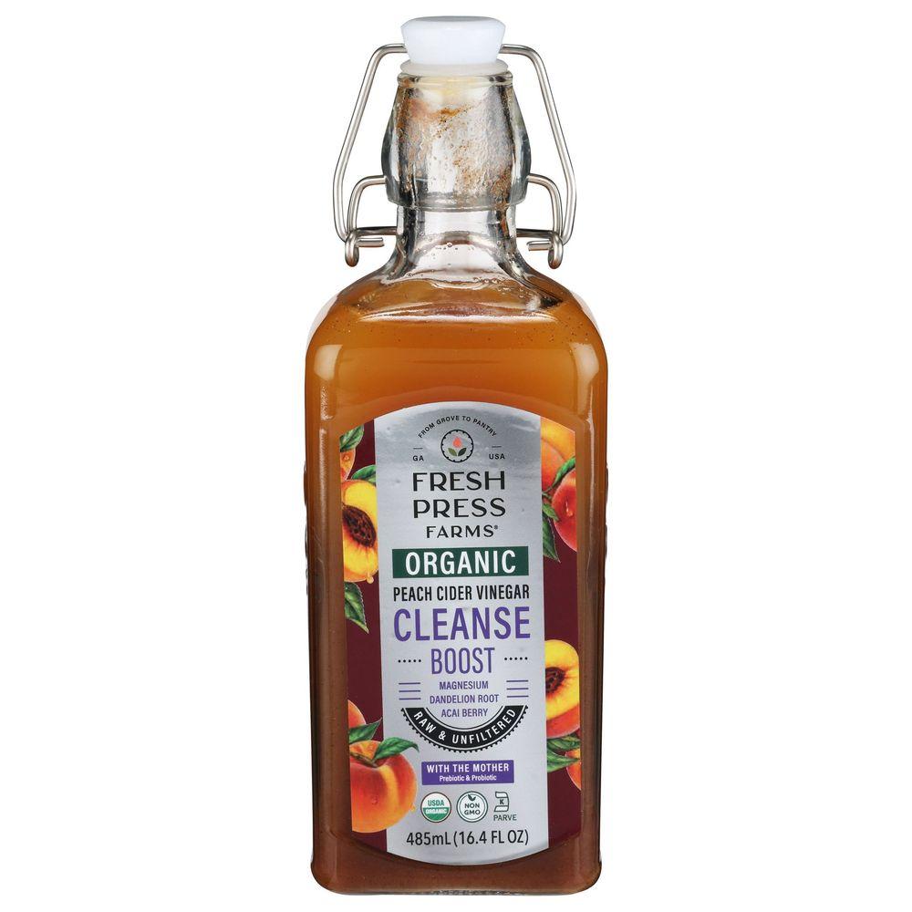 2419776 Organic Cleanse Boost Peach Cider Vinegar, 485 Milliliter