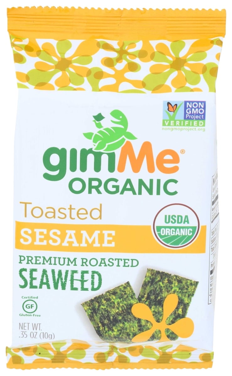 102856 Organic Sesame Roasted Seaweed Snacks, 0.35 oz