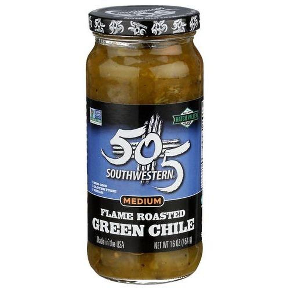 73700 Flame Roasted Green Chile Medium Salsa, 16 oz