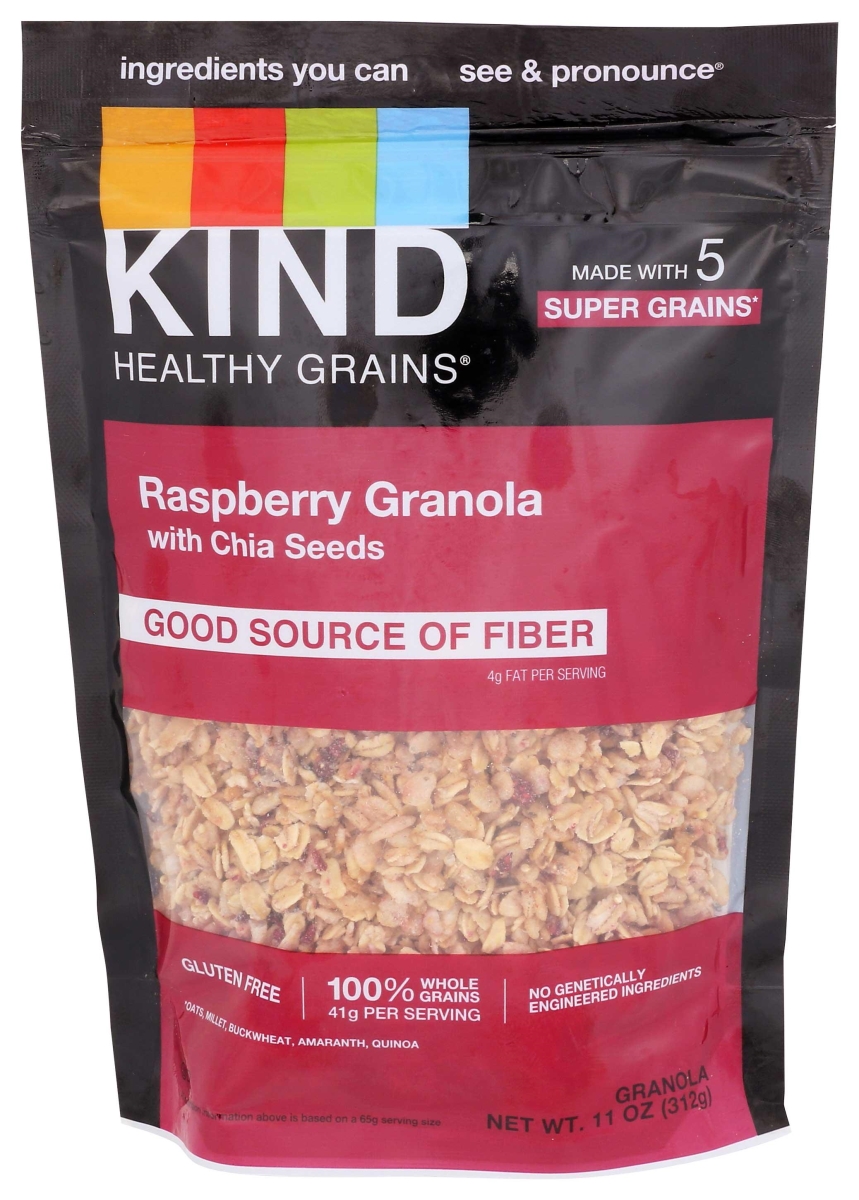 128346 11 oz Raspberry Clusters with Chia Seeds Clusters