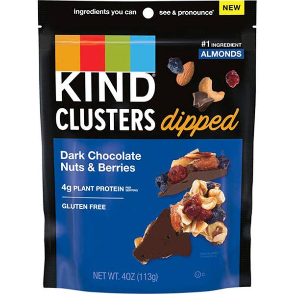 368429 4 oz Clusters Dipped Dark Chocolate Nuts & Berries