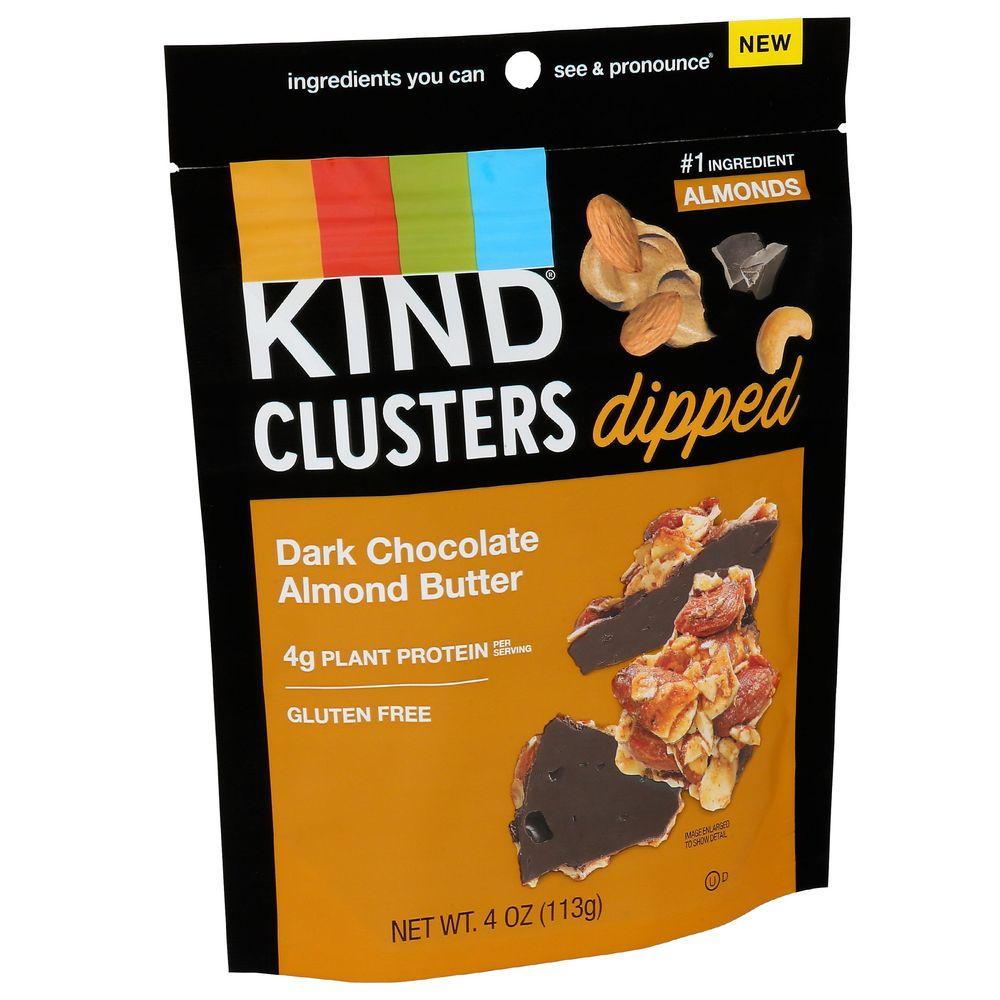 368420 4 oz Dark Chocolate Almond Butter Dipped Clusters