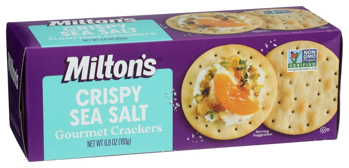 Miltons 358554 6.8 oz Gourmet Crispy Sea Salt Cracker