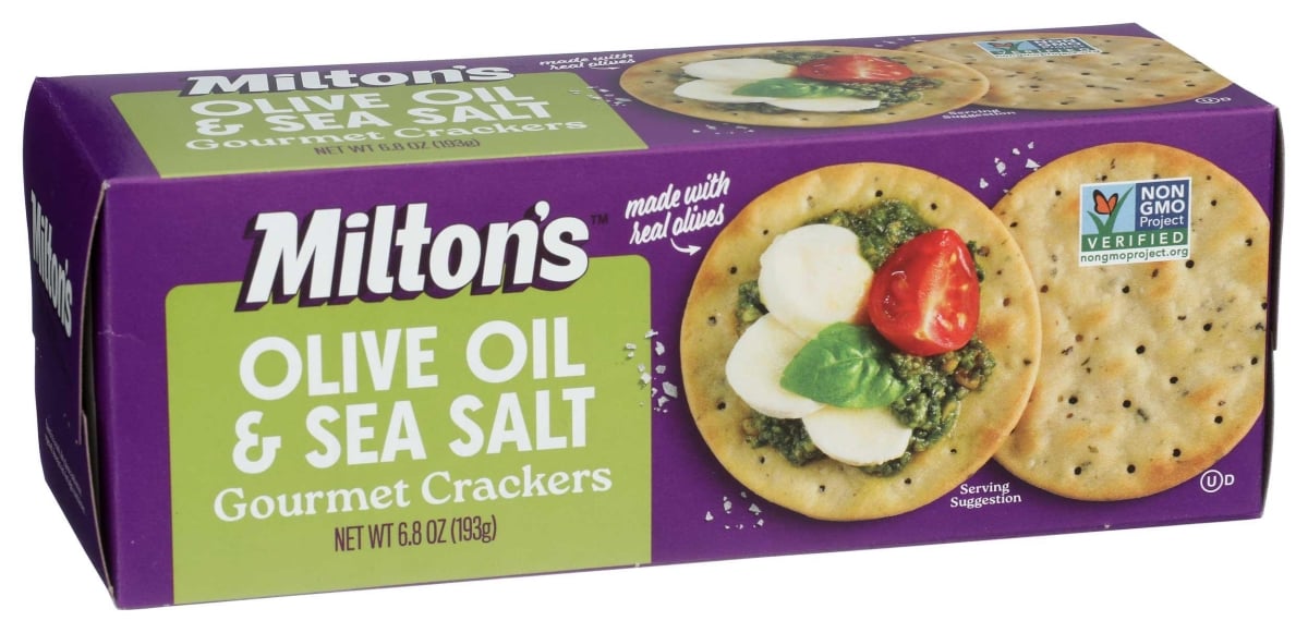Miltons 358560 6.8 oz Olive Oil & Sea Salt Cracker
