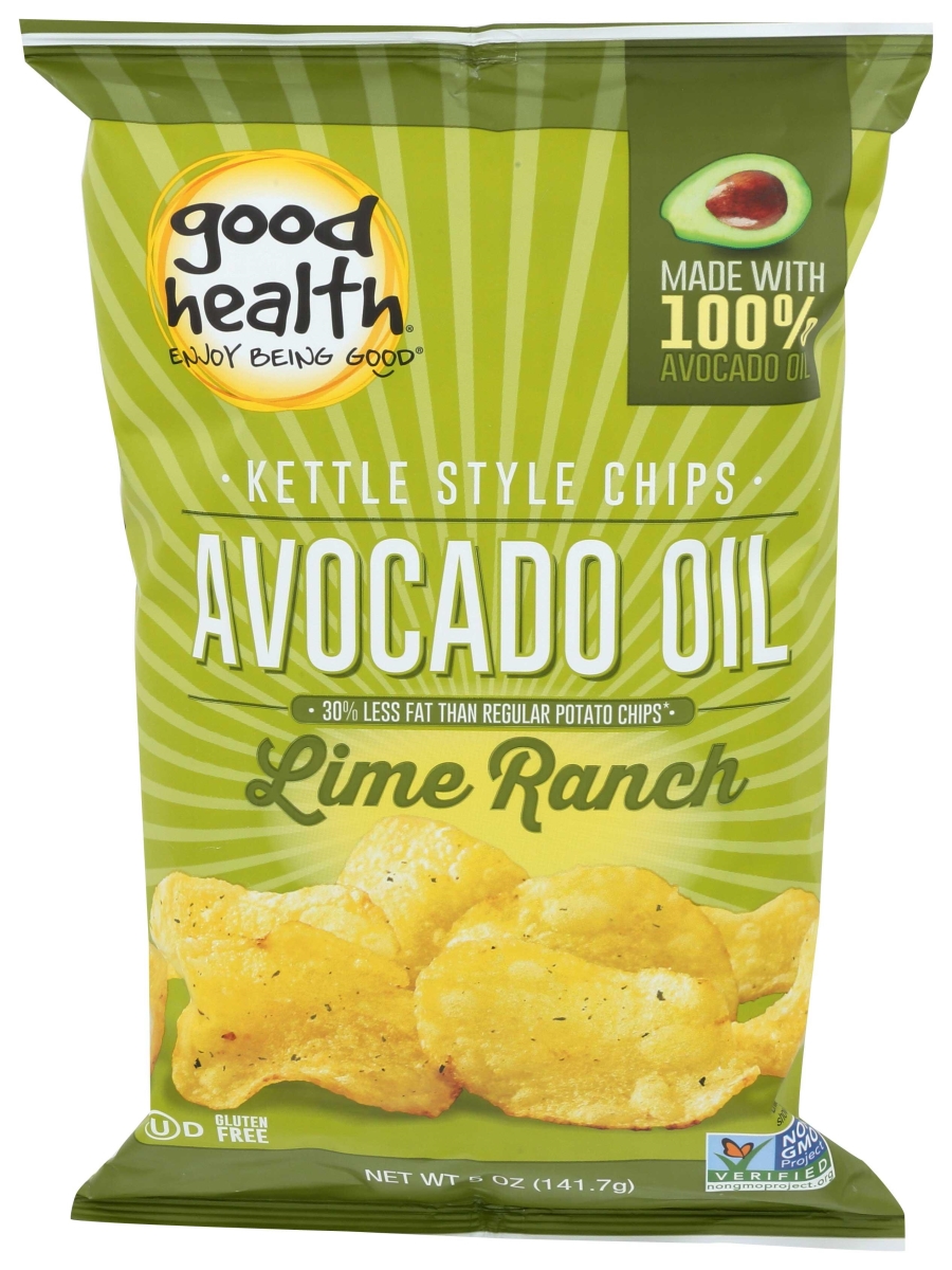 Good Health 218122 All Natural Kettle Style Chilean Lime Avocado Oil Potato Chips, 5 oz