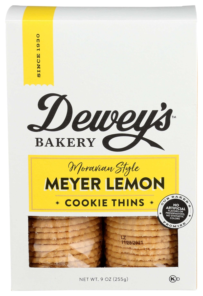 322028 9 oz Moravian Style Meyer Lemon Cookie Thins