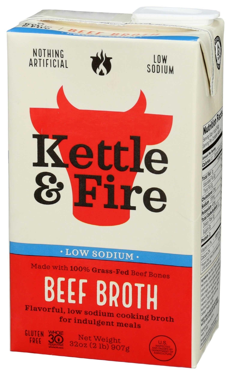 384571 Low Sodium Beef Cooking Broth, 32 oz