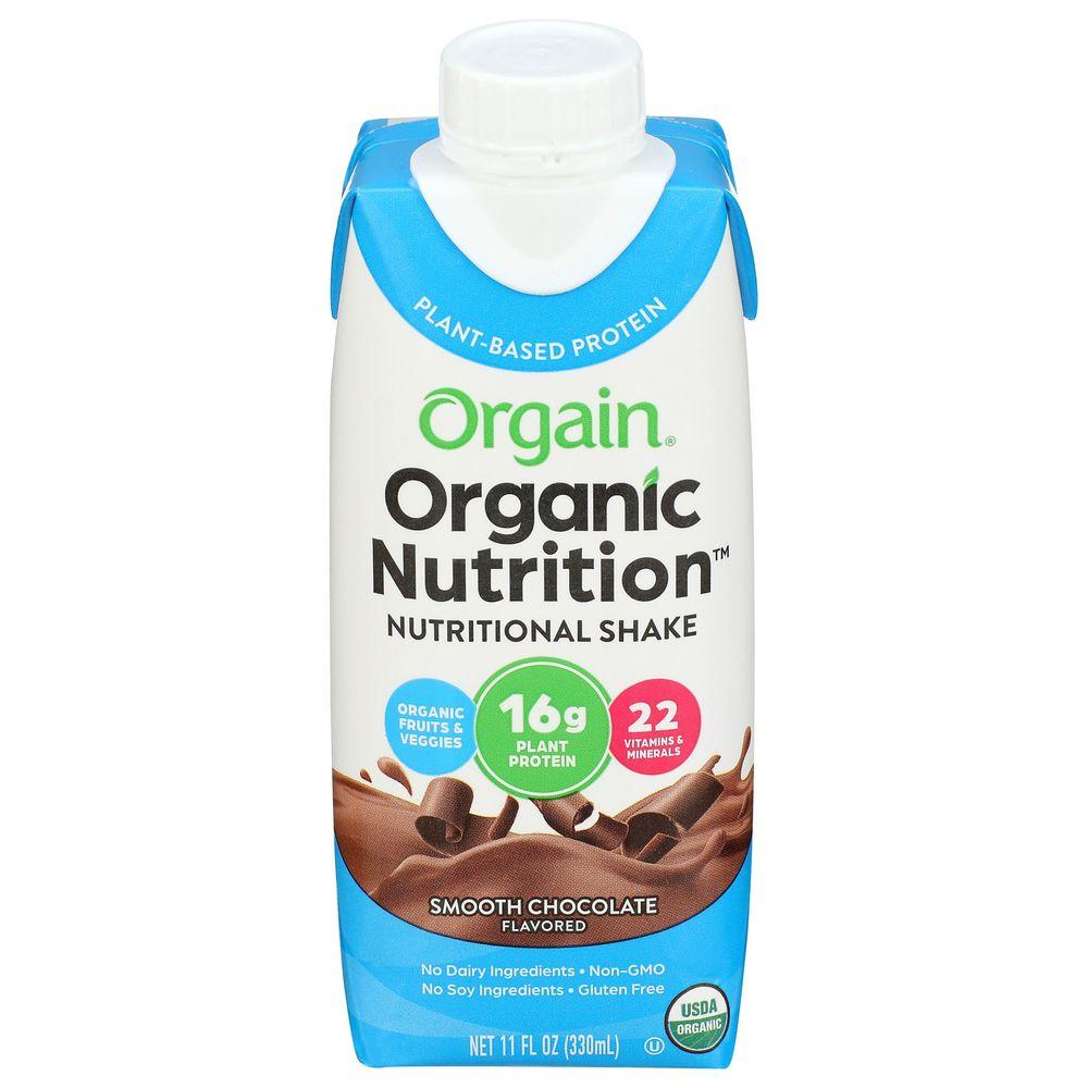 127677 11 fl oz Organic Smooth Chocolate Vegan Nutritional Shake