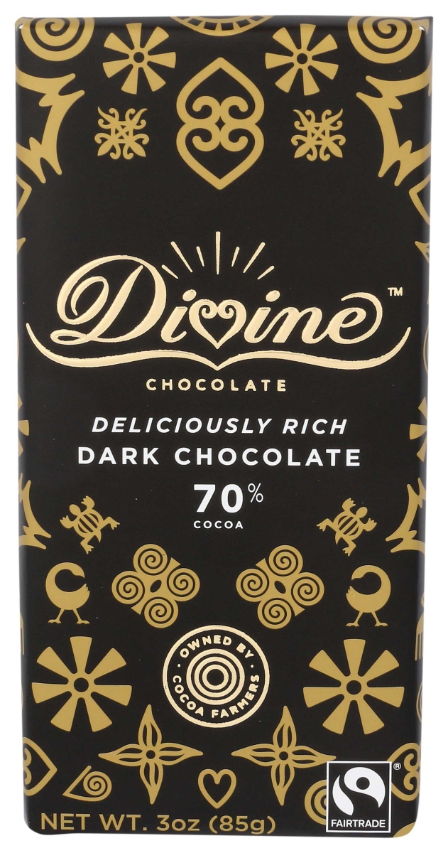 334562 Deliciously Rich 70 Percent Dark Chocolate Bar, 3 oz