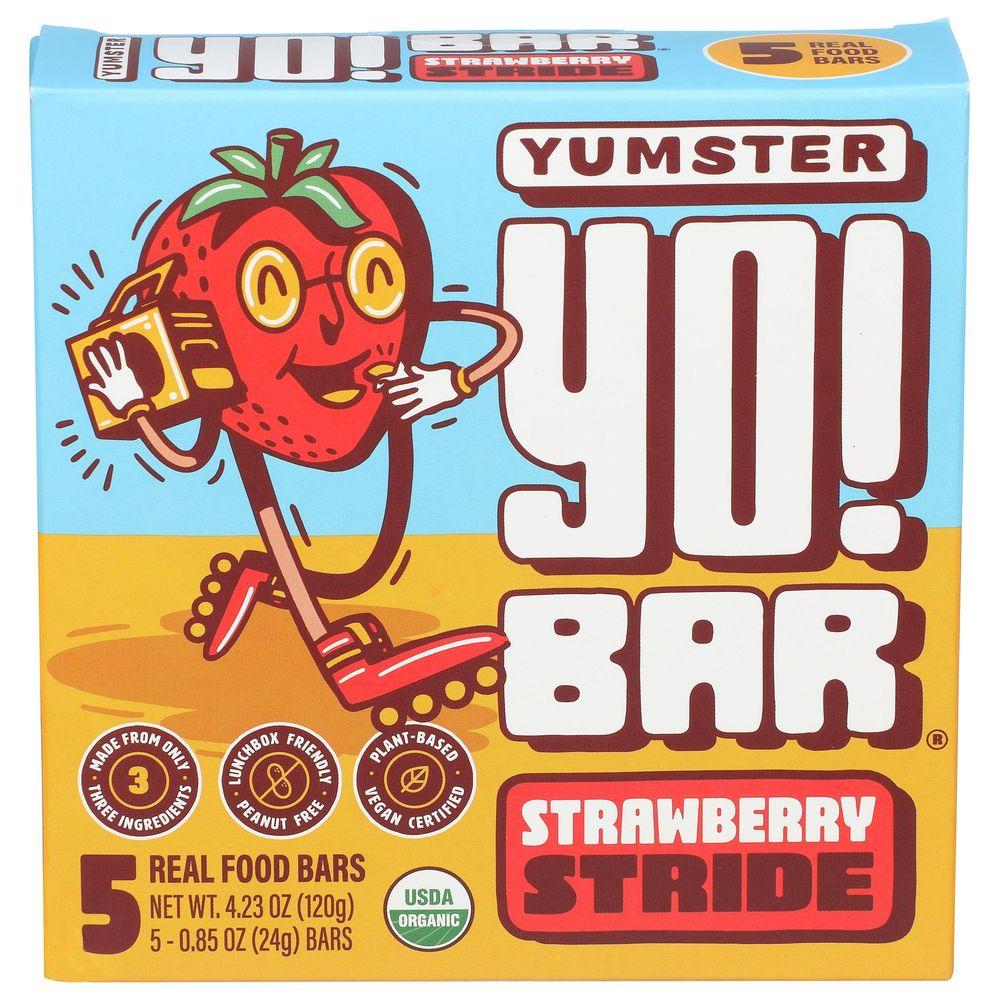 370864 4.23 oz Organic Strawberry Stride Yumster Yo Bar