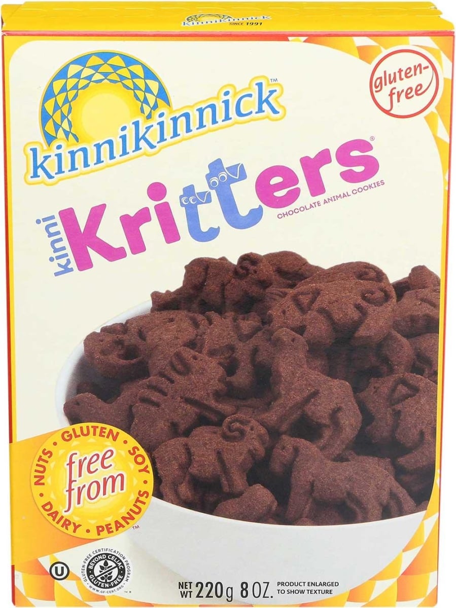 604246 Kinnikritter Chocolate Animal Cookies, 8 oz