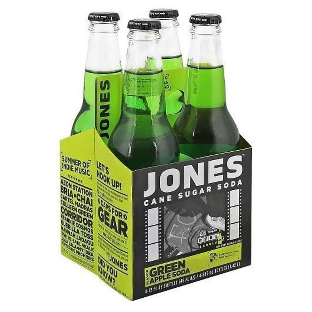 61727 Green Apple Cane Sugar Soda, 12 oz - Pack of 4