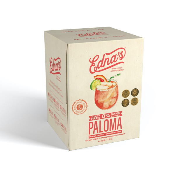 2307012 12 fl oz Non-Alcoholic Paloma Cocktail - Pack of 4