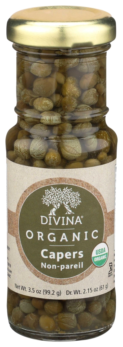Divina 300421 3.5 oz Organic Non Pareil Capers