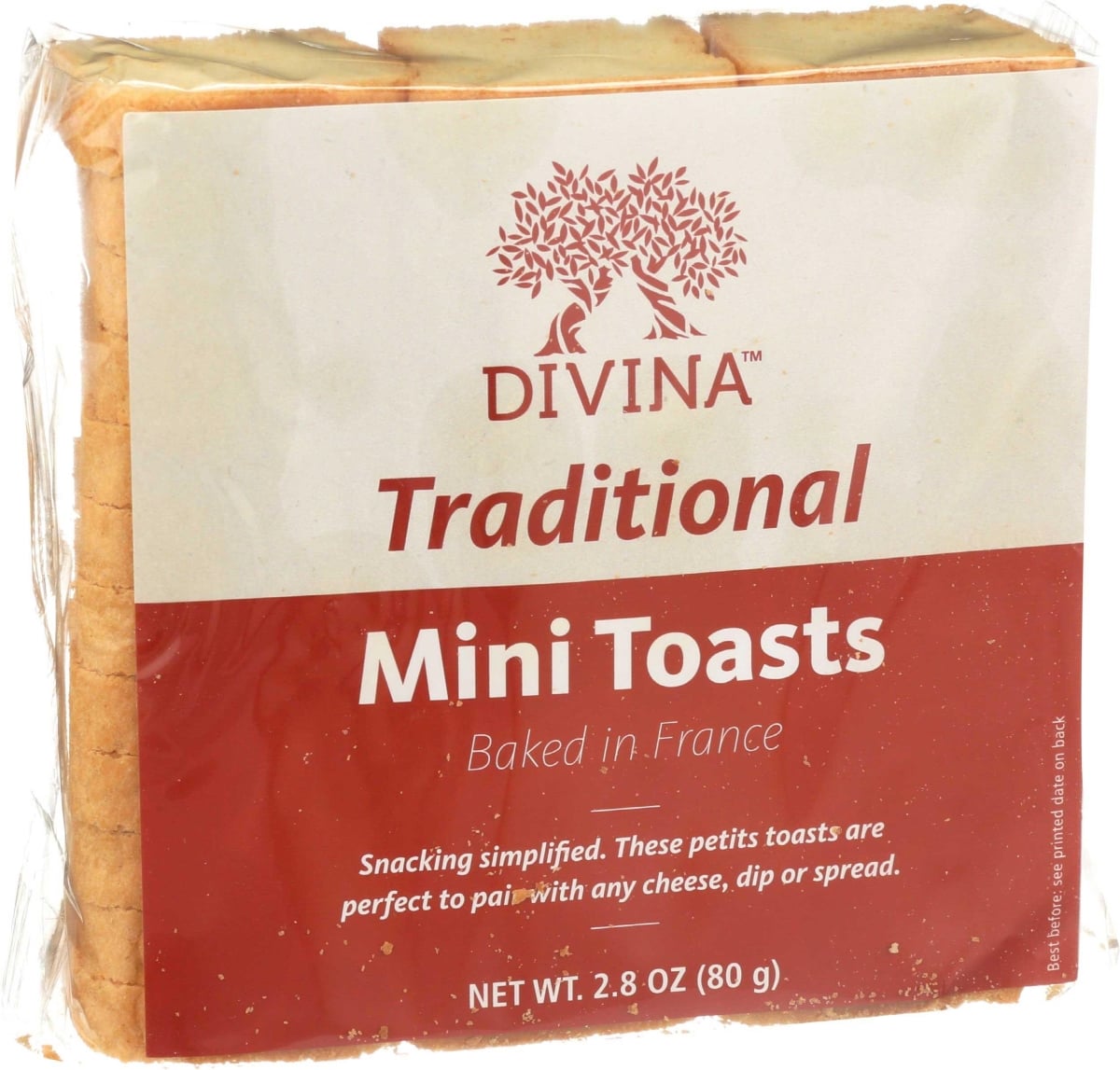 Divina 227042 2.8 oz Traditional Mini Toasts